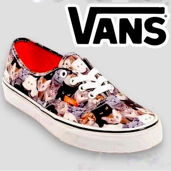 Vans Shoes - Vans Cat Print Sneakers Limited Special ASPCA Edition Old Skool Low Top SZ 6